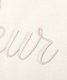 Maison de FLEUR ブランドロゴ刺繍スクエアトートバッグ