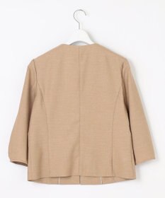 J.PRESS LADIES L 【洗える】FLAXASAオックス ノーカラー ジャケット