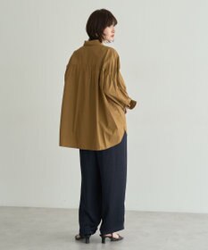 YECCA VECCA ドロストデザインギャザーシャツ