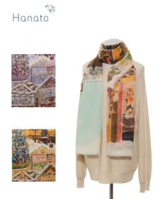 MOONBAT Hanato(ハナト) シルクウールストール クリスマスマーケット／幅60cm