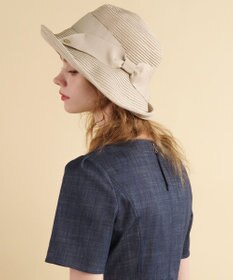TOCCA 【UV90%以上カット・吸水速乾・抗菌防臭・洗える・サイズ調整可】POINT OF RIBBON BRAIDHAT 帽子