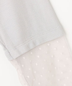 ANY 袖ドットチュールコンビインナー