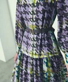 GRACE CONTINENTAL キカプリントティアードワンピース