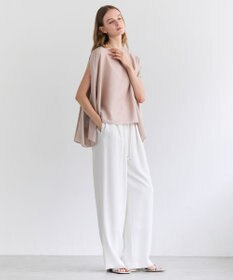 BEIGE， RUE / ドライタッチイージーセミワイドパンツ