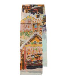 MOONBAT Hanato(ハナト) シルクウールストール クリスマスマーケット／幅60cm