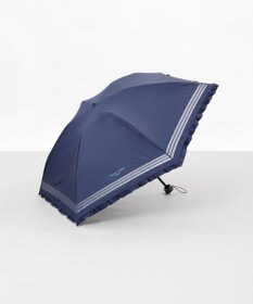 AURORA 【MACKINTOSH LONDON（マッキントッシュ ロンドン）】フリルオーガンジータック加工晴雨兼用パラソル（折りたたみ傘）