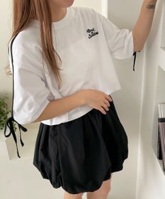 WEGO 2ラインリボングラフィックショートT