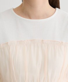 Green Parks オーガンジービスチェドッキング半袖プルオーハ