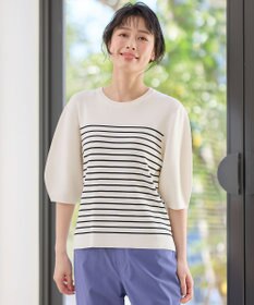 ANY パフスリーブニットプルオーバー