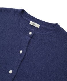 earth music&ecology 【イージーケア】パウダーシャギークルーネックカーディガン