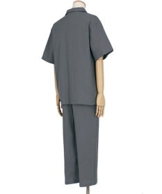 ワコール／睡眠科学 メンズ パジャマ 5分袖 半袖 9分丈 綿100%(天綿)(本体) 二重ガーゼ YGT145 睡眠科学／ワコール