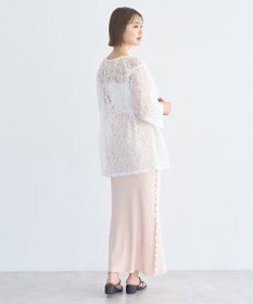 earth music&ecology サイドメローリブニットスカート