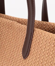 ANY ワイドフェイクラフィアトートバッグ