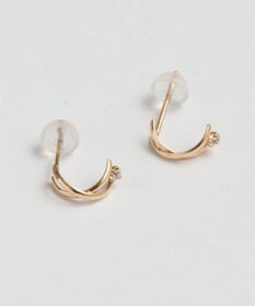 Phoebe 【 K10 】クロッシングビジューピアス
