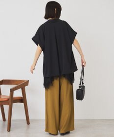AMERICAN HOLIC イレギュラーヘムサテンレースキャミソール