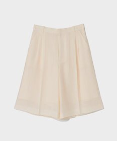 GRACE CONTINENTAL リネンライクシアーパンツ