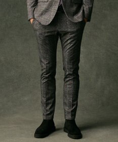 JOSEPH ABBOUD 【ストレッチ/ウエストも伸びる】ウールライクフランネルジャージーパンツ