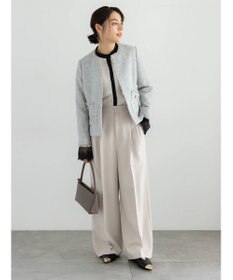 Te chichi 【セレモニーアイテム】2タックワイドパンツ（セットアップ可）