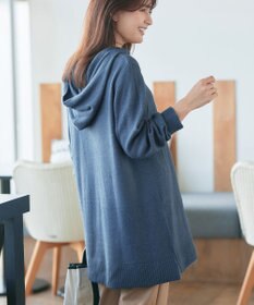 Tiaclasse メランジフーディーニットチュニック