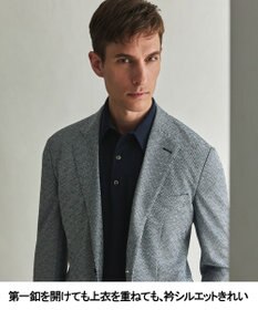 GOTAIRIKU 毎日の仕事着に【洗濯機可】テーラード DRESS BIZ ニットポロ