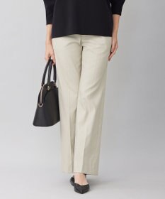 自由区 【接触冷感・UVカット・吸水速乾・洗える】シェルタリングオックスストレート パンツ