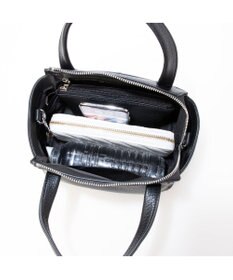 UNBILLION カシュカシュ cachecache / ポーチ付ダブルフェイスミニボストンバッグ