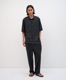 ATON TWIST WOOL GAUZE | ハーフスリーブシャツ - UNISEX