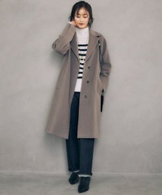 自由区 L 【洗える】ウールカシミヤブレンドハイネック ニット