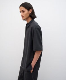 ATON TWIST WOOL GAUZE | ハーフスリーブシャツ - UNISEX