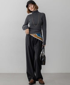 23区 S 【滝沢眞規子さん着用/WEB限定カラーあり】ウーステッドウール リブタートル ニット