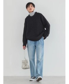 AMERICAN HOLIC パッチワークケーブルニットチュニック