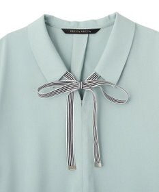 YECCA VECCA 2wayストライプリボンブラウス