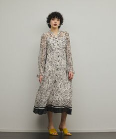GRACE CONTINENTAL ドロストティアードフレアワンピース