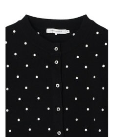 AMERICAN HOLIC Ｄｏｔモックネックニットカーディガン