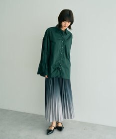 YECCA VECCA ドロストデザインギャザーシャツ