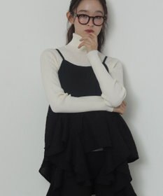 WEGO 【2025年秋冬新作】リブタートルニット