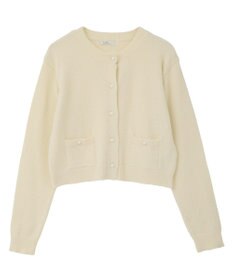 earth music&ecology 【イージーケア】パウダーシャギークルーネックカーディガン