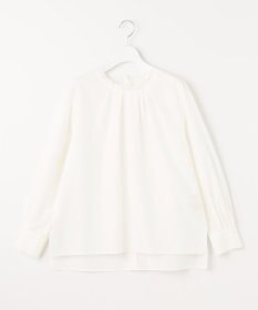 自由区 【XSサイズ～/洗える】シルクコットンブロードⅡ プルオーバーブラウス