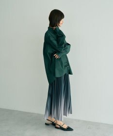 YECCA VECCA ドロストデザインギャザーシャツ