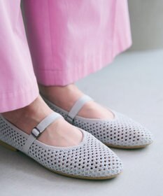 steppi ラウンド メッシュ バレエパンプス
