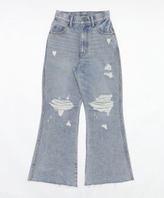 WEGO ダメージフレアデニムパンツ