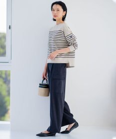 23区 【Oggi4月号掲載/洗える】シルキーストレッチ パラシュートパンツ