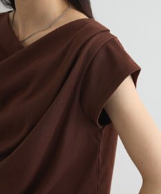 Green Parks ドレープオフショルフレンチ袖Ｔシャツ