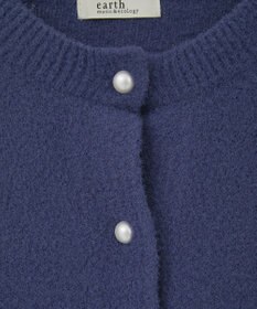 earth music&ecology 【イージーケア】パウダーシャギークルーネックカーディガン