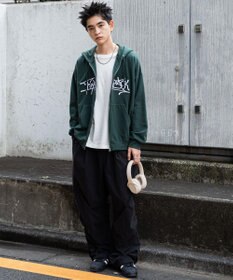 WEGO ワッペンロゴジップパーカー