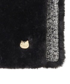 MOONBAT PAUL & JOE ACCESSOIRES フェイクファー×ツイード リバーシブルマフラー