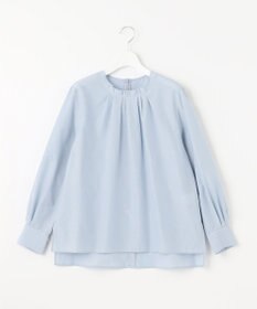 自由区 【XSサイズ～/洗える】シルクコットンブロードⅡ プルオーバーブラウス