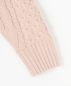 ANY L 【洗濯機可】ソフトタッチケーブルニット