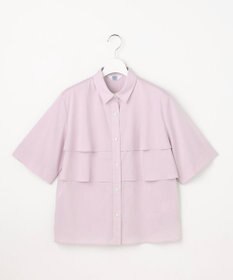 J.PRESS LADIES L 【WEB限定カラーあり・一枚で着映え】ラミーポプリン ティアード シャツ