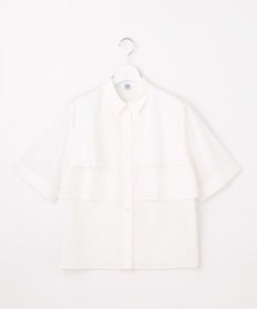 J.PRESS LADIES L 【WEB限定カラーあり・一枚で着映え】ラミーポプリン ティアード シャツ